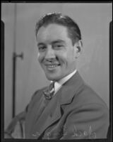 Jack Singer, war correspondent and Los Angeles Times sports writer, Los Angeles, 1938