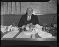 Senator Elbert Thomas of Utah possibly at the Biltmore Hotel, Los Angeles, 1939
