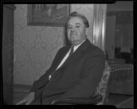 John Tuffree, president of the Placentia Mutual Orange Association, Fullerton, 1935