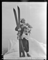 Charlotte Dabney Hallaran, Snow Queen for the annual Winter Sports Carnival, 1935