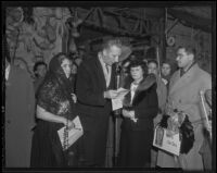 Olvera Street memorial service for Harry Carr, Los Angeles, 1936