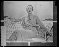 Evelyn Hefner, socialite, Los Angeles, circa 1935