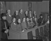 Jury, Judges party, Los Angeles, 1935