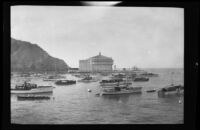 Boats in Avalon Bay with the Casino in the distance, Avalon (Santa Catalina Island), 1935