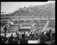 Hamilton Fish debating at the Hollywood Bowl, Los Angeles, 1925