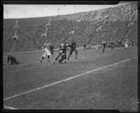 Football game between the USC Trojans and Notre Dame Fighting Irish at the Coliseum, Los Angeles, 1934