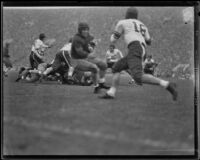 Football game between the USC Trojans and Stanford Indians at the Coliseum, Los Angeles, 1934