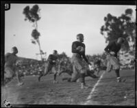 Football game with USC Trojans, Los Angeles, 1920-1939