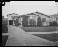 House adjacent to the apartment William Edward Hickman shared with his mother and sister, Alhambra, 1927 or 1928
