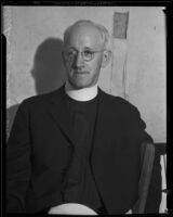 Arthur J. Hutchinson, pastor of Mission San Juan Capistrano, 1933
