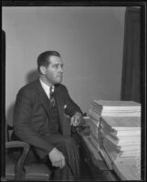 Portrait of Thatcher J. Kemp, attorney, Los Angeles, 1926-1937