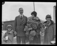 William G. McAdoo with his wife Eleanor and daughters Mary and Ellen, circa 1924