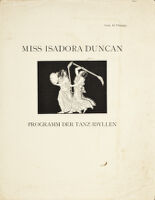 Miss Isadora Duncan Programm der Tanz-Idyllen, [1906]