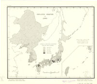 Population densities in Japan