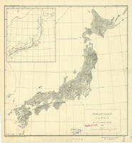 Physiographic diagram of Japan : 1933