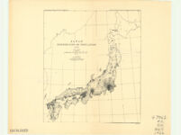 Japan : distribution of population (1913)