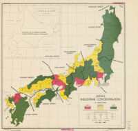 Japan : industrial concentration by prefectures