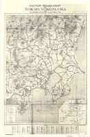 Motor Road Map Of Tokyo, Yokohama And Surrounding Districts