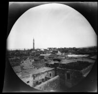 General view from a high point west of the city, Kayseri, Turkey, 1891