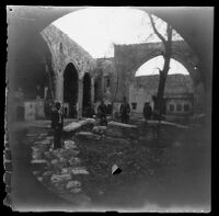 William Sachtleben and others inside the Buruciye Medresesi, Sivas, 1891