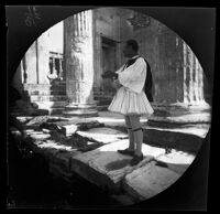 Guard at the Acropolis encountered by William Sachtleben, Athens, 1891