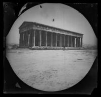 William Sachtleben at the Temple of Hephaestus, Athens, 1891