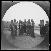 Women and children in a village 4 hours from (Endires?) by bicycle, Turkey, 1891