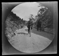 William Sachtleben on the road through the mountain pass between Geyve and (Tarakli?), Turkey, 1891