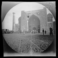 Sher-Dor Madrasah in Registan Square, Samarqand, Uzbekistan, 1891