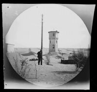 Watch tower on the Transcaspian railroad, Repetek, Turkmenistan, 1891