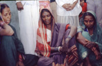 Holeya community women sing back a song after hearing a 1938 A. A. Bake recording, Bailhongal (India), 1984