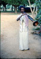 Nāiyāndī Mēḷam ensemble - I. P. Kurusāmi, a nāgasvaram musician, ensemble leader, Usilampatty (India), 1984