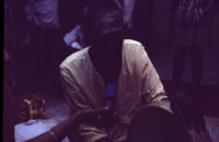 Minatchi Sundaram Tevar (Pillai), singer and tep frame drum player, Madurai (India), 1984