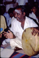 Venkatachalam Pillai, professional singer and tep player, Madurai (India), 1984