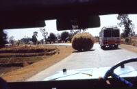 View of the road ahead en-route to Hubli/Dharwar, Karnataka (India)