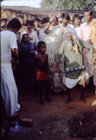 Gangadhar Nagar - Grandson of Chandappa Jampana Kattimani, Haranśikārī leader, and bearded man, participate in a ritual, Hubli (India), 1984