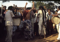 Gangadhar Nagar - Haranśikārī community members dance, Hubli (India), 1984