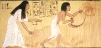Wall Painting in tomb of Sennedjem