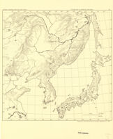 Outline Map Of Japan And Manchuria