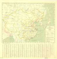 Map of China : and adjacent regions, showing railways and principal caravan routes