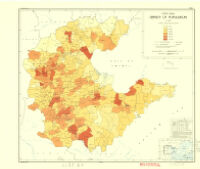 North China density of population by hsien