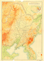 topographic map of Manchoukuo