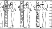 Women w/ sistrum, menitnecklace. Tomb of Ukhhotep