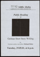 Public reading on German short story writing