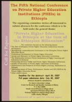 Fifth National Conference on Private Higher Education Institutions (PHEIs) in Ethiopia