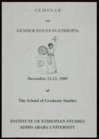 Seminar on gender issues in Ethiopia