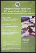 Ethiopian Medical Association, 45th annual medical conference: Meeting the millenium development goals in the health sector