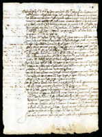Coll. 170 MS. 658 Paulus MANUTIUS, CONTRACT. May 1561