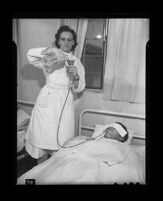 Nurse Leah Lewis, Camarillo State Hospital, Camarillo, 1940