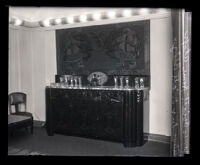 Carved chest in the penthouse of the Oviatt Building, Los Angeles, 1930